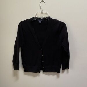 Lands' End Women's Elegant Black Cardigan